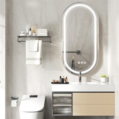 Espejo LED ajustable con iluminación inteligente