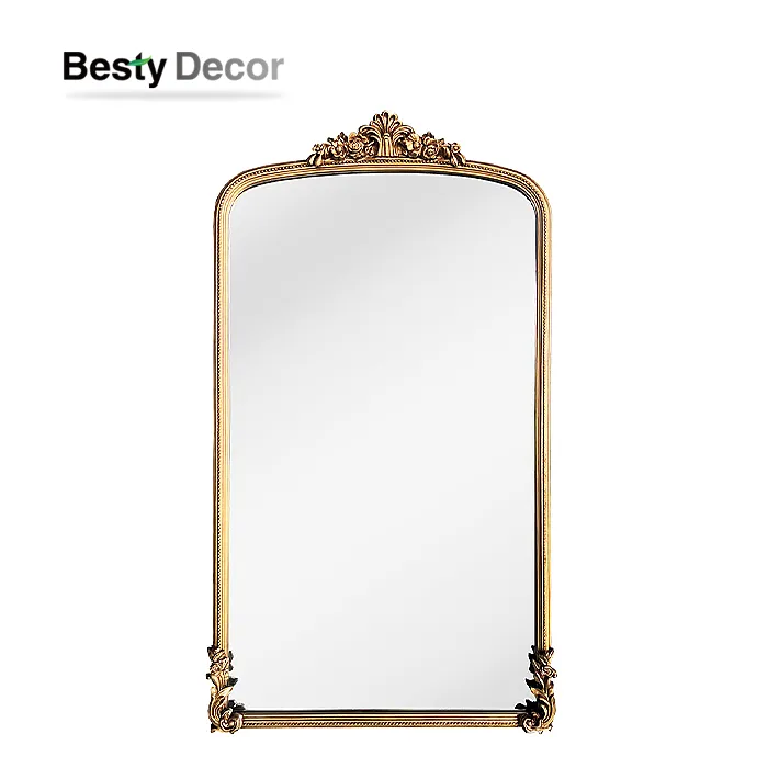 Espejos derechos grandes al por mayor del marco de madera del piso para la sala de estar